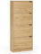 HOMN LIVING Mueble Zapatero Ángel 4 Puertas Color Roble Claro, para 24 Pares, 63 cm (Ancho) 24 cm (Profundo) 150 cm (Altura)