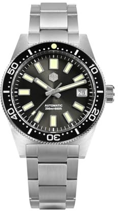 San Martin Herrenuhr 62mas SN007GB, 39mm 20Bar Taucheruhr NH35 Automatische Mechanische Luxus Taucher wasserdichte Armbanduhr