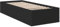 vidaXL Bettgestell, Bett Einzelbett für Schlafzimmer, Bettrahmen mit Lattenrost, Schlafzimmerbett Modernes Design, Schwarz 90x200cm Holzwerkstoff