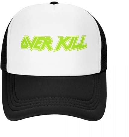 WVVCXCC Unisex und modisch Overkill (transparent) Grün Baseball Mütze Designer Hut Mann Mütze Geburtstag Angelmütze Baseball für Männer Frauen Sport Outdoor Geschenke