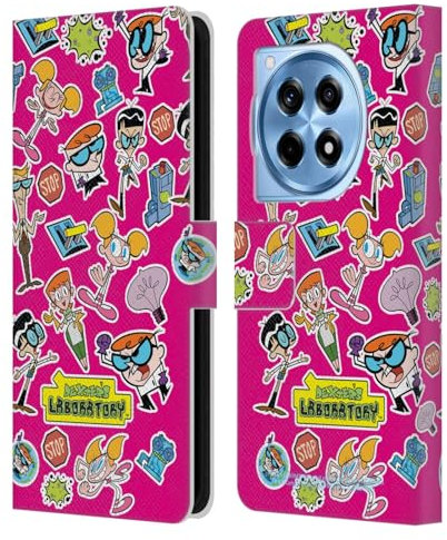 Head Case Designs Offizielle Dexter's Laboratory Icons Graphics Leder Brieftaschen Handyhülle Hülle Huelle kompatibel mit OnePlus 12R