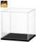 Huijintao Vitrine Acrylique, Vitrine Exposition Transparent, Vitrine Figurine, Vitrine pour Collection, vitrine Voiture Miniature pour Figurines, Jouets, Objets de Collection, Noir (40x40x40 cm)