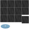 SUBTLETY 3D Wandpaneele Kunststoff 50x50cm Wandverkleidung Deckenpaneele 12 Stück Dekoren Wandtattoos Deckenplatten Hochsteifes PVC Wanddeko Paneele 3m² Wandplatten für Küche Bad Büro (S107 Schwarz)