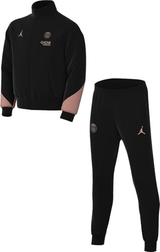 Paris Saint-Germain Strike Third Jordan Dri-Fit FQ2660-013 Survêtement de football en tricot pour enfants plus âgés, noir/rose rouillé/rose rouille