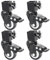 Ynnhik Lot de 4 roulettes pivotantes avec frein pour barbecue Black Stone 17 et 22