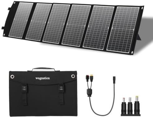 100 W tragbare Solarmodule mit PD3.0 USB-C & QC3.0 USB-A und 20 V | 2,7 kg, faltbar, 23,5 % Effizienz, IP65 wasserdicht, für Kraftwerksgenerator, Camping, Wohnmobil, netzunabhängige