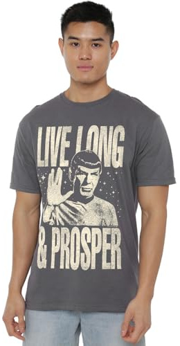 Star Trek Prosper Unisex T Shirt, Charcoal, Large
