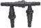 HAF® 3 Wege Solarweiche / 3 Wege Ventil mit Absperrhahn I 4-Teiliges Bypass Set mit 32mm & 38mm Schlauchtüllen zum Anschluss von jeglicher Poolheizung, Wärmepumpe, Solarschnecke und Solarheizung