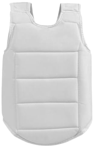 SWEETBIUTI Karate Brustschutz, Polyester Sanda Rippenpanzerung Karate Brustschutz Einstellbarer Körperschutz für 1, 41-1, 55 m Kinder Training Körperpanzerung Schutzausrüstung
