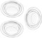 Holibanna 3 Pièces Plateau Chauffe-Bougie Assiette en Verre Plat en Verre Vaisselle pour Chauffe-Wax réchaud à Cire Lampe aromatique en céramique réchauffeur d'huile Un Verre Transparent