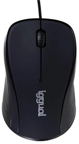 Glowster Souris Optique Noire 1600 dpi, Design Compact, idéale pour Les Enfants, Les Jeux et l'utilisation Quotidienne sur Ordinateur.