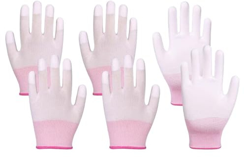 3 Stücke Lockiger Haarhandschuhe, Hitzebeständige Handschuhe, Friseursalon-Hilfsmittel, Nicht-Rutschhandschuhe.