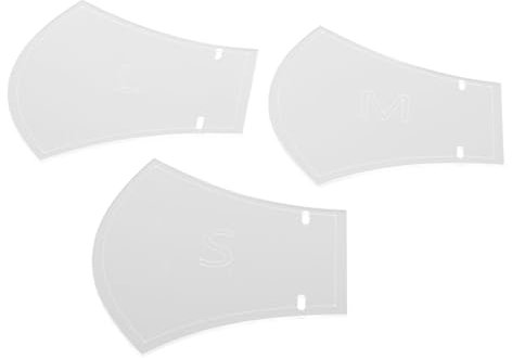 Sewroro 3stücke Teiliges Diy Masken-nähset Mit Acryl-vorlagen Handgemachte Gesichtsschutz-templates Für Individuelle Masken Verschiedenen