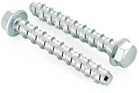 Zynthor M8 x 100mm Concrete Screws Bolts, 10Pcs