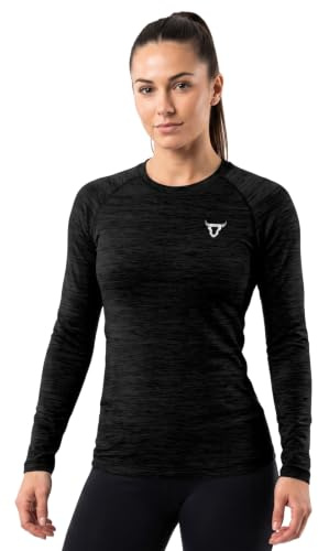 Women's Long Sleeve Quick Dry Fit Active T-Shirts Moisture Wicking Athletic Round Neck Gym Tee Exercise Yoga Ladies Tops