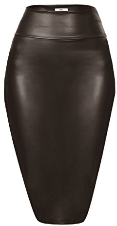Simlu Damen High Waisted Midi Skirt Rock (1er Pack)