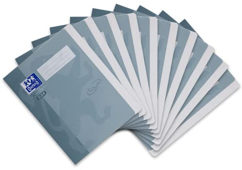 Oxford Schnellhefter A4, fester Karton, Soft Touch-Oberfläche, grau, 10 Stück