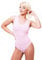 Evoni Damenbody Größen | Damen Overall Bodysuit mit Rundhals | breite Träger | Verschluß-Haken | Unterzieh-Body mit optimaler Passform | sportlicher Damen-Body, Babyrosa, XXL