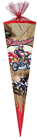 Schultüte / Zuckertüte / 85cm / eckig / Motocross