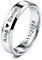 MeMeDIY Herren Trauringe Für Frauen Jungen Mädchen Wasserdicht Edelstahl Versprechen Ring, Bündeln mit Ringgröße Einsteller - Personalisiert Gravur (Silber Farben, 6.0mm Breiten, 72 Größe)