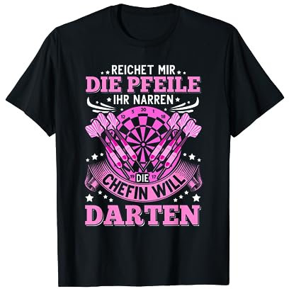 Dartspieler Geschenk Dart Spruch Dartboard Dartpfeil Darts T-Shirt