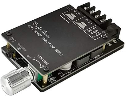 ZK-502C Wireless Bluetooth 5.0 + AUX Stereo Amplifier 2 x 50W 2 Channel