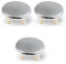 MroMax 3 piezas de cubierta de plástico para fregadero de cocina, cubierta de agujero de una sola capa, anillo a presión, cubierta de drenaje para baño, recipiente, cocina, 3 piezas, color plateado