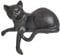 Moritz Dekofigur Figur Katze 20cm Kater liegend Kantenhocker Kantensitzer Polyresin