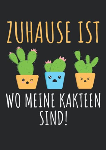 Notizbuch A5 kariert mit Softcover Design: Kaktus Geschenk Kakteen Sammler Hobbygärtner Pflanzen: 120 karierte DIN A5 Seiten