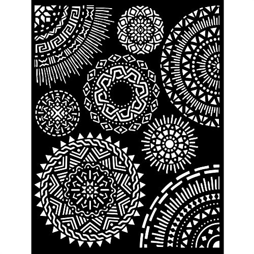 Thick stencil cm 20X25 - Savana tribal circles