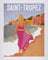 Komar Wandbild - Vintage Travel Saint-Tropez - Größe: 40 x 50 cm - Poster, Kunstdruck, Dekoration, Wohnzimmer, Schlafzimmer