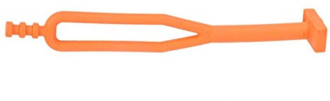 BOROCO Sangle de batterie en caoutchouc pour moto, support en caoutchouc pour batterie, accessoire de montage pour moto.(Orange)