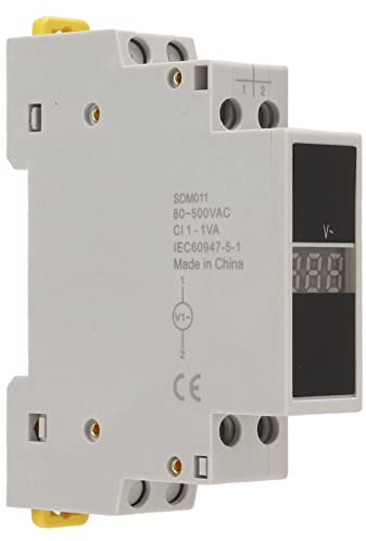 Voltmetro, Display Digitale Voltmetro Monofase Guida DIN per Elettrodomestico
