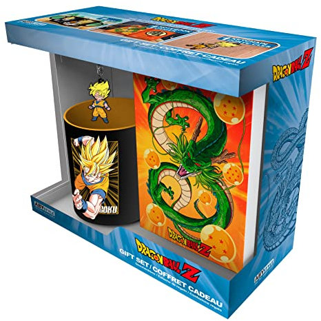 ABYSTYLE - Dragon Ball Z Geschenkset Goku Tasse + Schlüsselanhänger + Notizbuch