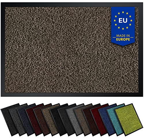 Gentle North Hochwertige Fußmatte Sand 60x90 groß für Innen & Außen - Schmutzfangmatte rutschfest, waschbar & wetterfest - Fussmatte für Eingangsbereich & Aussenbereich - Läufer Flur dünn