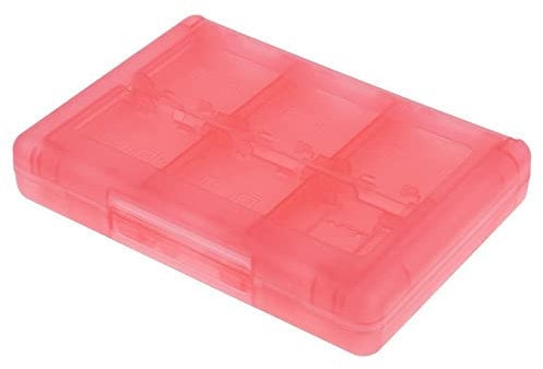 Game Card Storage Case Box,28 in 1 Game Card Holder Cartridge Carrying Organizer For 3DS/3DS/DSi/DSi XL/DSi LL/DS/DS Lite (pink)