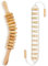 BEERYFUN Maderotherapie Set, 2 Stück Holz Massagegerät & Massageroller Cellulite-Massageroller Für Nacken, Bein, Rücken, Natürliche Holzfarbe Schmerzlinderung, Faszienrolle Mit Griff