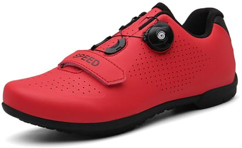 Hixingo Scarpe da Ciclismo Uomo Strada, Donna Scarpe da Strada e Mountain Bike con Suola in Gomma, MTB Scarpe da Bicicletta Scarpe da Equitazione per Interni Antiscivolo e Traspiranti
