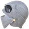 Elegtiskas Unisex Goggle Knitted Beanie Hat Outdoor Winter Warm Ski Hat with Goggle
