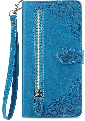 NEXCURIO Handyhülle für Xiaomi 13T / 13T Pro Hülle Klappbar mit Kartenfäch Ständer Klapphülle Schutzhülle Leder Wallet Flip Case Cover Tasche Handytasche Stoßfeste - Blau
