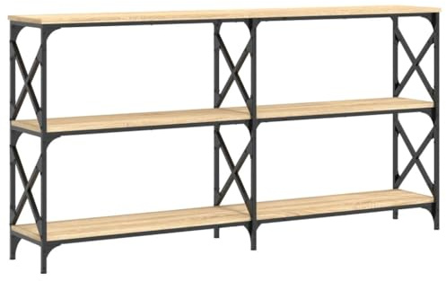 vidaXL Konsolentisch Sonoma-Eiche 156x28x80,5 cm Holzwerkstoff