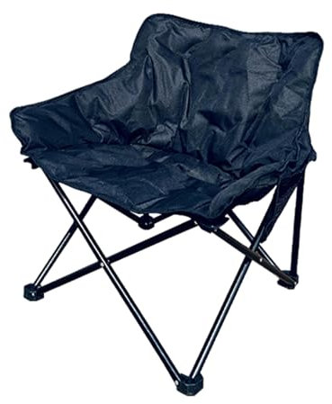 DELURA Oversized Camping Chairs Padded Moon Round Chair Saucer Recliner,Lawn Chairs with Side Pockets (Color : C)