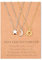 SUNSH Sonne Und Mond Beste Freundin Halsketten Für 3 Frauen Teens Mädchen Freundschaft Bessties Halskette Set Schwester Schmuck Bff Geschenke Für Sie Gold,Gold/Silber Sonne-Mond-Sterne