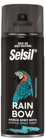 DETERMONDO SELSIL Bomboletta di Vernice Spray Acrilica Colore 400ml Bombolette Spray Colorate Multiuso per Interni ed Esterni, Adatto a Qualiasi Superficie (Trasparente Opaco)