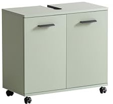 Schildmeyer Palermo Waschbeckenunterschrank 157639, Pistazie, 59,8 x 32,6 x 63,4 cm