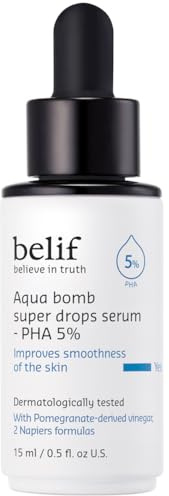 belif Super Drops - PHA 5% | Intensive hydration serum, enhances skin texture, Korean skincare, Korean beauty, Korean serum (15ml)