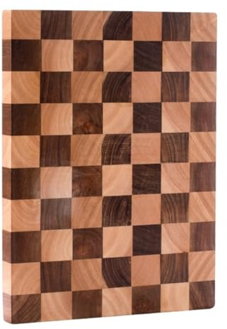 Découper de Cuisine Planche À Découper Rectangulaire En Bois, Planche À Découper À Motif De Damier Épissé Pour La Maison Planches à Découper