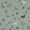 VmG-Store 1m Jerseystoff zum Nähen Baumwolljersey Nähstoff KEINE Meterware Kinderstoff (Dinosaurier Dark Mint Jb055)