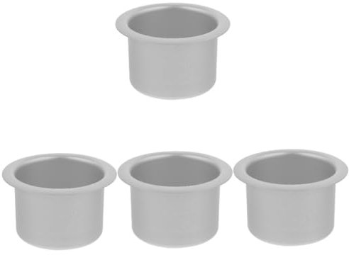 GETAJGHSD 4 Piezas portavasos de Coche Posavasos Coasters portavasos con Mango reclinable Reemplazo del portavasos del sofá portavasos con manija reclinable portavasos de Aluminio Silver