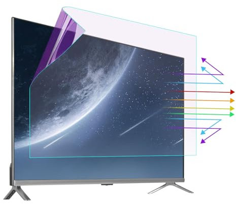 AIZYR Anti Glare Film Anti Blue Light TV Screen Protector, Anti Scratch UV Blocking Filter Film Anti Reflection Rate Up to 90% Protection Film,75 in 1682 * 966mm